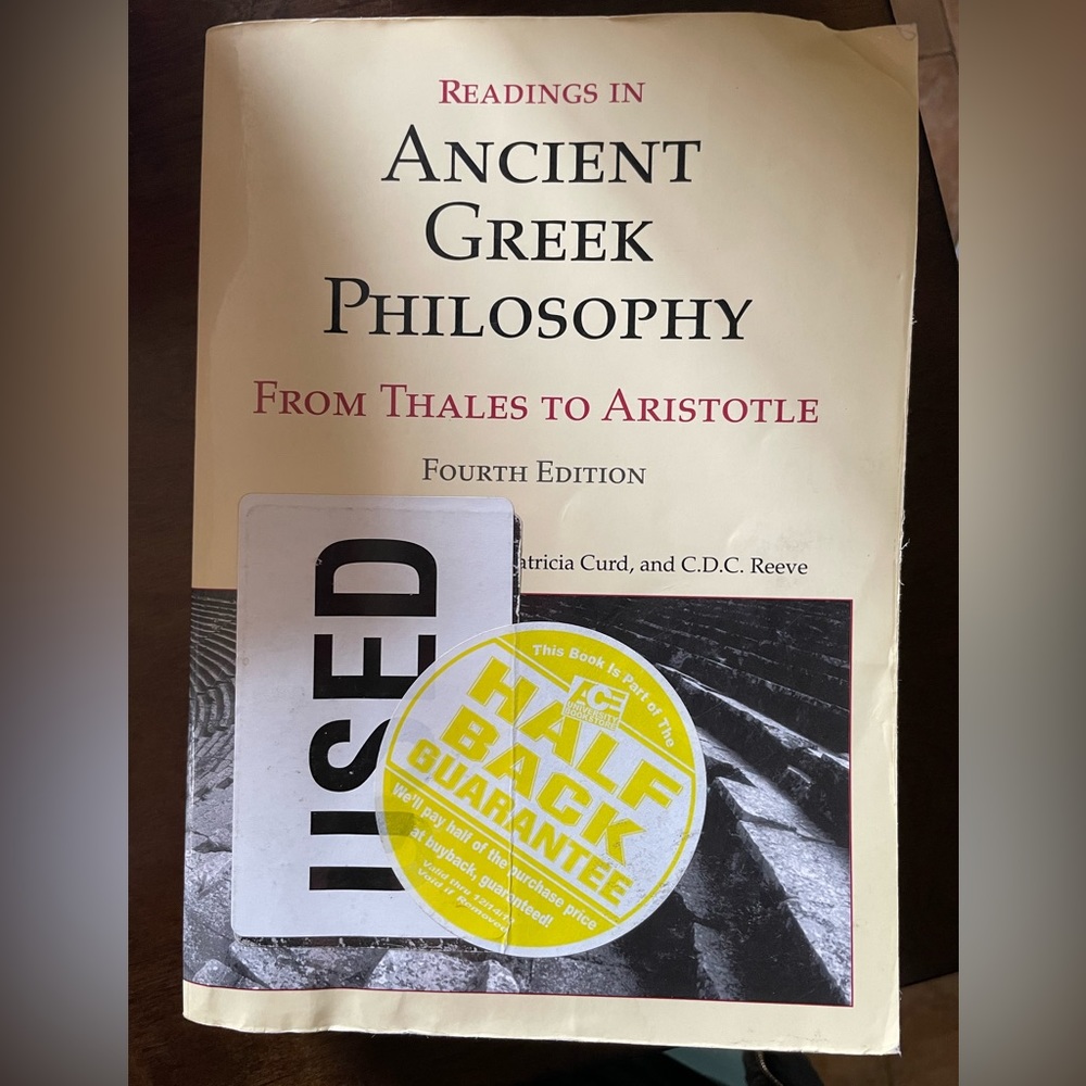 Ancient Greek Philosophy Textbook